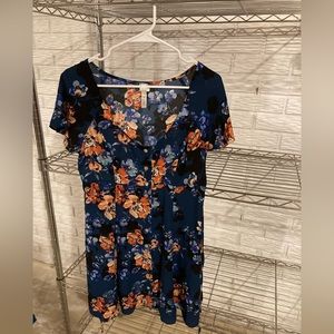 Rush Brand Floral Button Down Dress Women’s Size Small